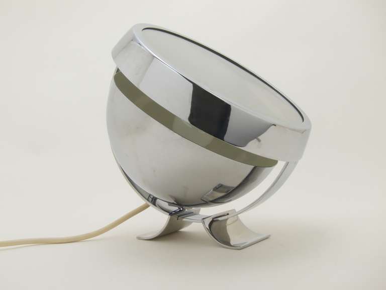 Chrome Table Lamp 6p2 by Paolo Tilche For Sale