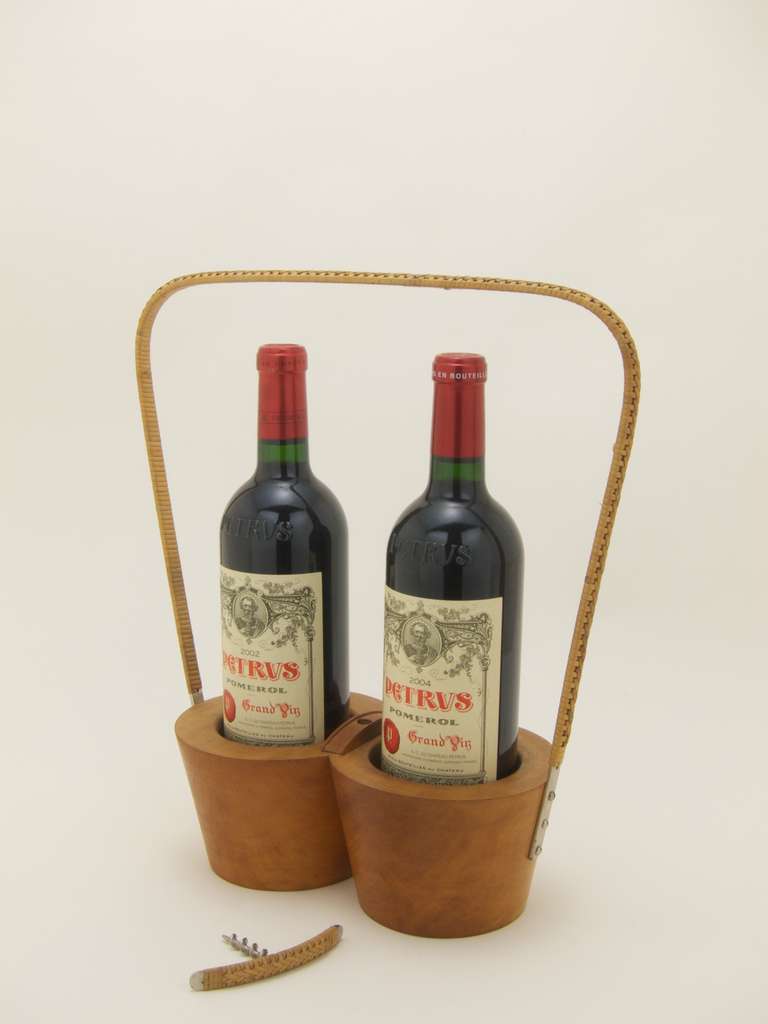 Folk Art Bottle Carrier by Carl Auböck