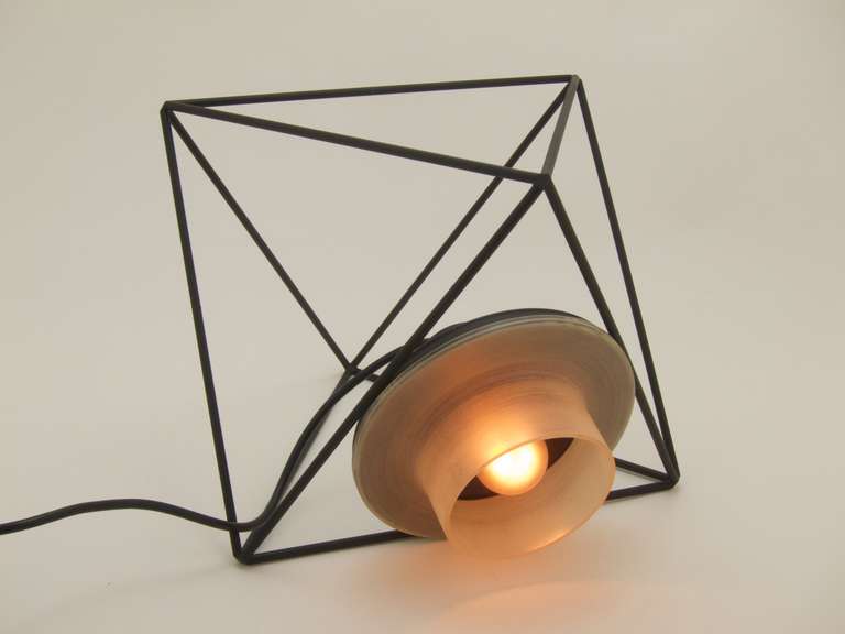 Table Lamp Progetto Poliedra by Felice Ragazzo In Good Condition In Vienna, AT