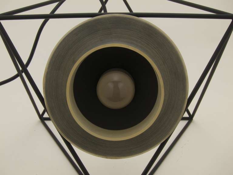 Iron Table Lamp Progetto Poliedra by Felice Ragazzo