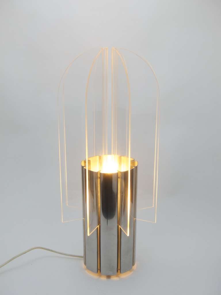 Tischlampe, „Cactus“, von G. Bassi (Mitte des 20. Jahrhunderts)