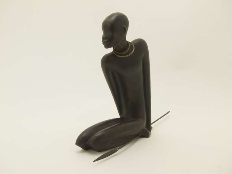 Austrian African Hunter by Karl Hagenauer For Sale