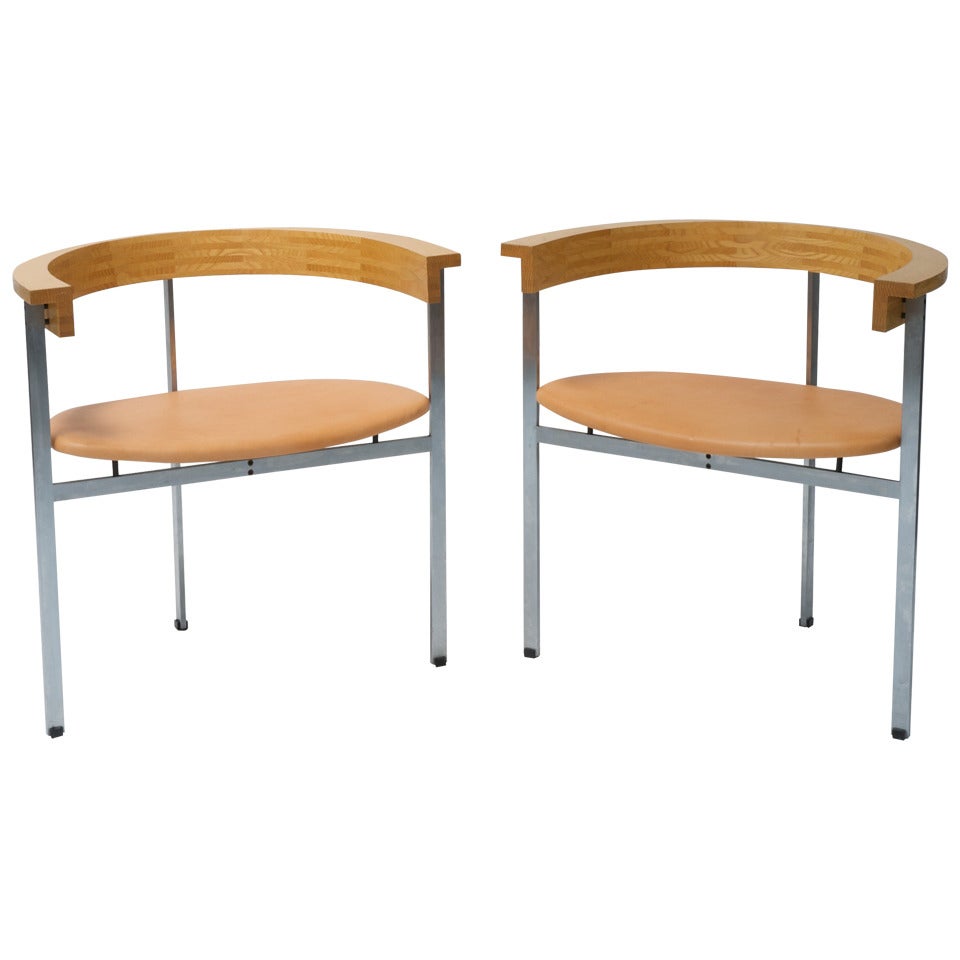 Two PK 11 Chairs by Poul Kjaerholm For Sale