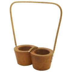 Vintage Bottle Basket by Carl Auböck