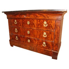 1830s French Empire Mahogany Chest 2