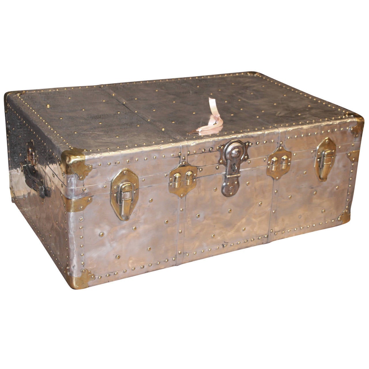 1940s Aluminum Cabin Trunk at 1stdibs