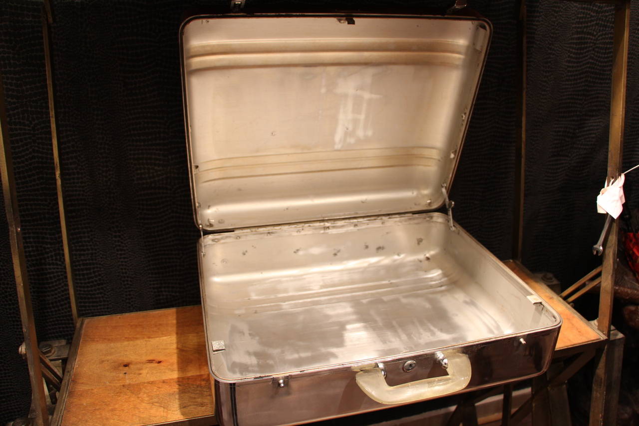 Polished Aluminum Suitcase by Halliburton 3