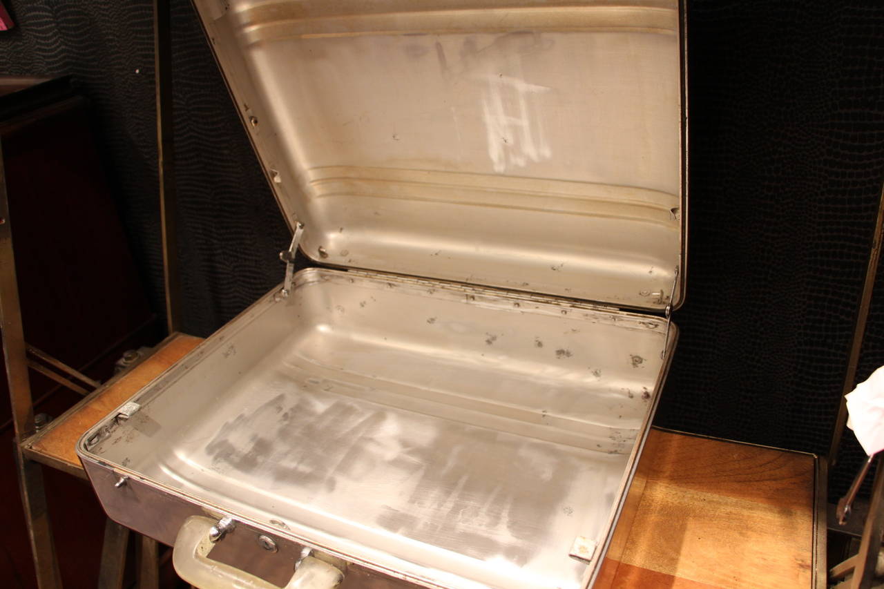 Polished Aluminum Suitcase by Halliburton 2