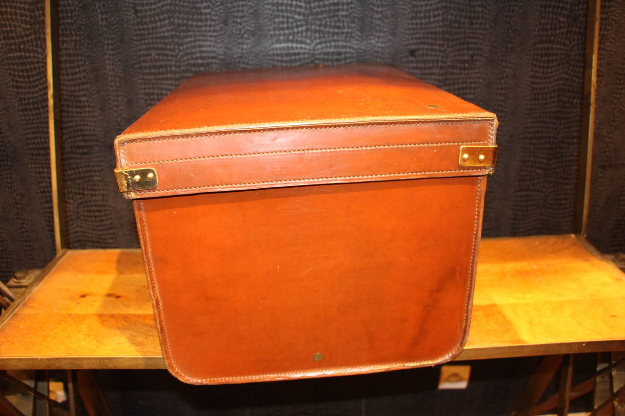 leather hat boxes