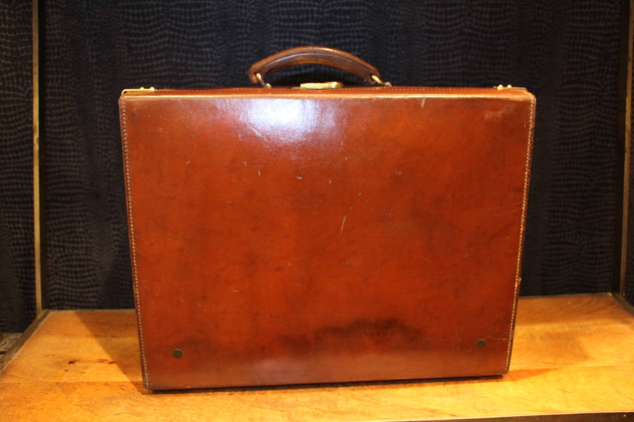1930s Leather Hat Box In Good Condition For Sale In Saint-Ouen, FR