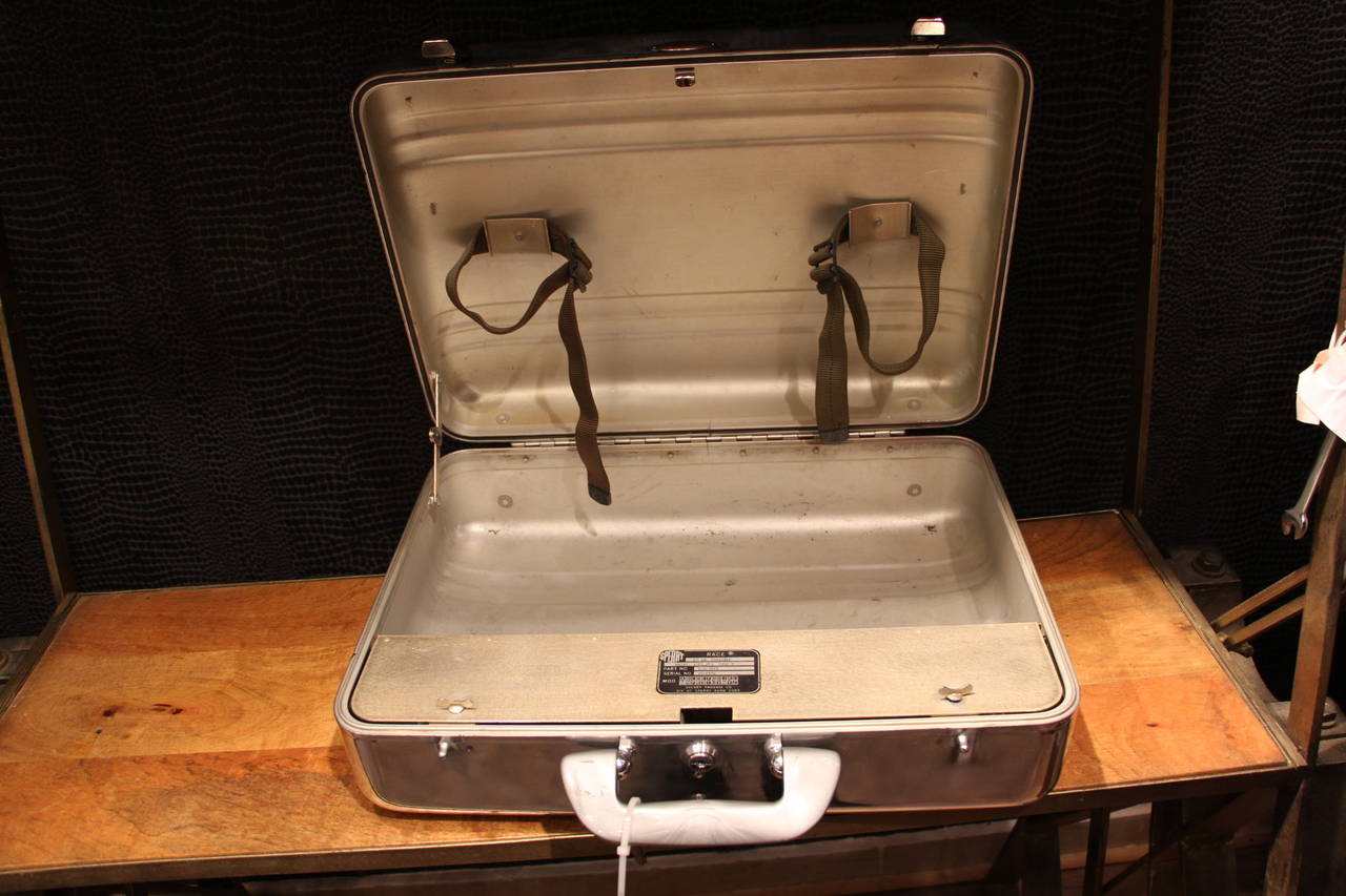 American Polished Aluminum Suitcase by Halliburton