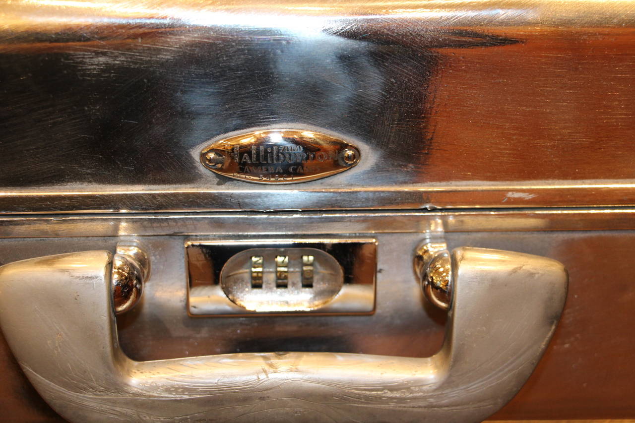 Mid-20th Century Polished Aluminum Suitcase by Halliburton