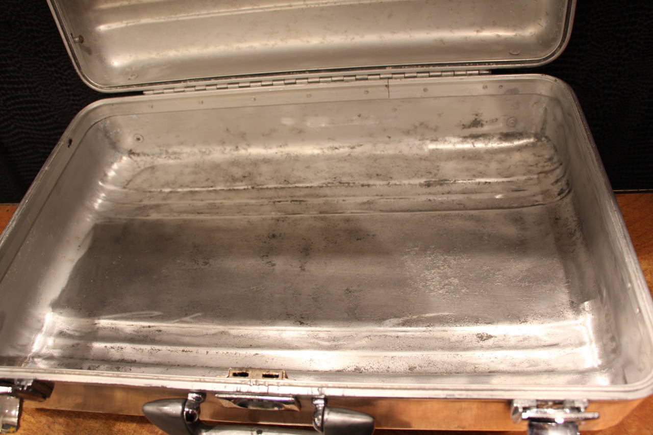 Polished Aluminum Suitcase by Halliburton 2