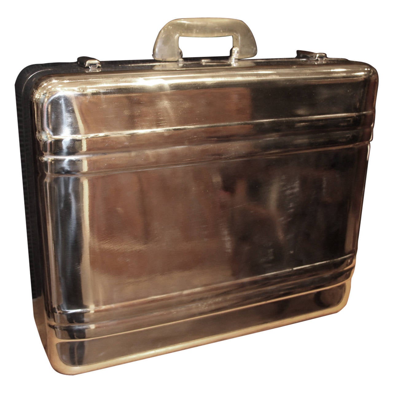 Polished Aluminum Suitcase by Halliburton at 1stdibs