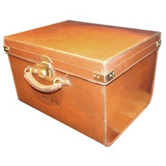 1930s Leather Hat Box