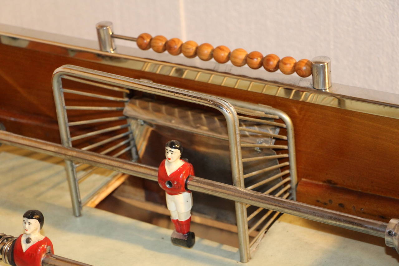 Beautiful French 1950s Cafe's Foosball Table In Excellent Condition In Saint-Ouen, FR