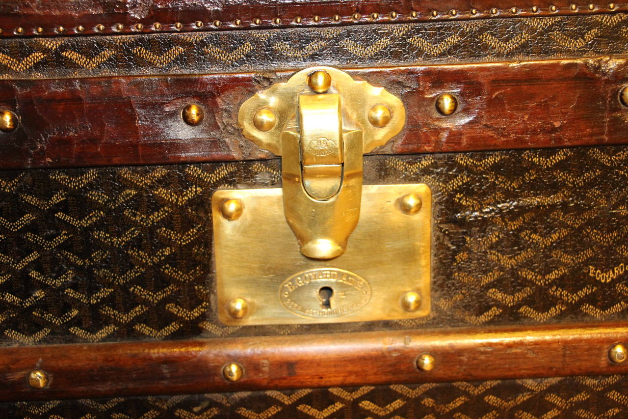 Brass Goyard Trunk, 1920s