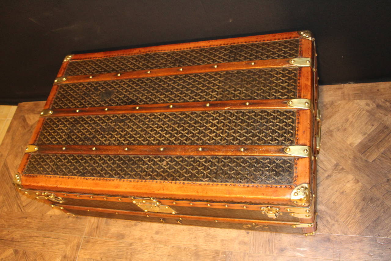 Early 20th Century 1920s Goyard Trunk