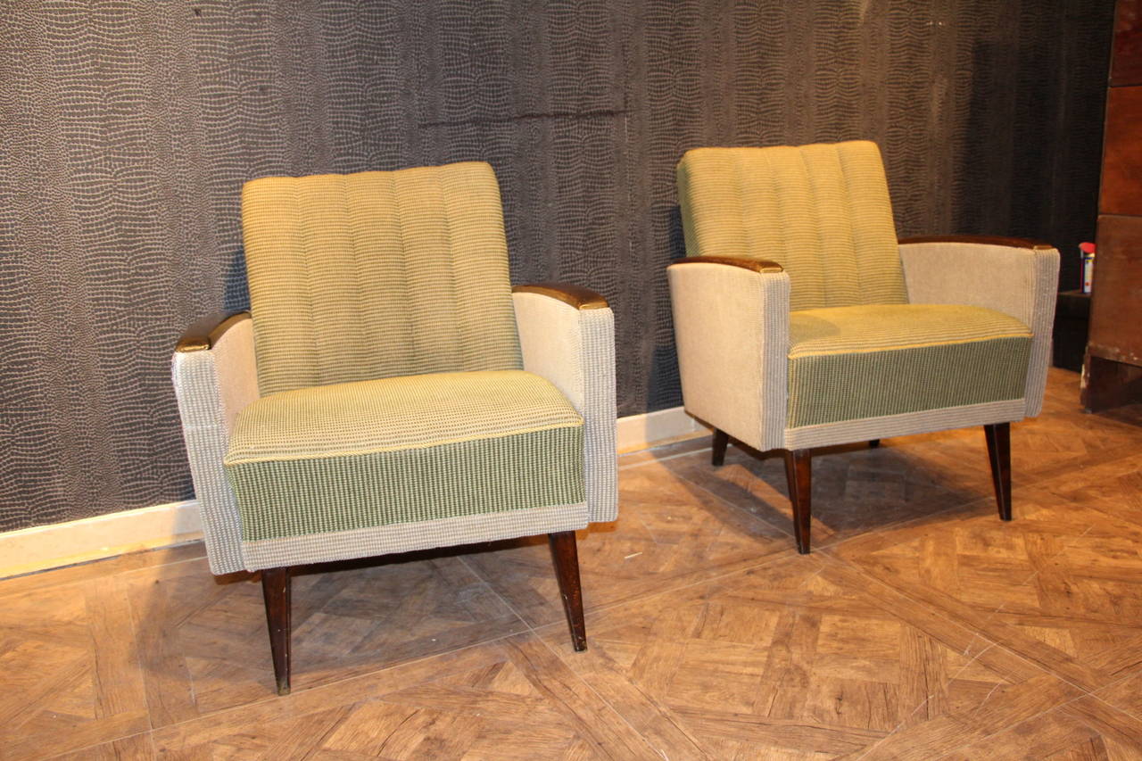 1950s Modernist Italian Pair of Chairs 1