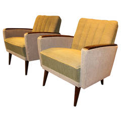 1950s Modernist Italian Pair of Chairs 1