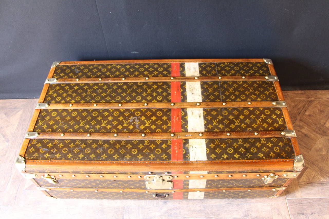 French 1920s Louis Vuitton Cabin Steamer Trunk