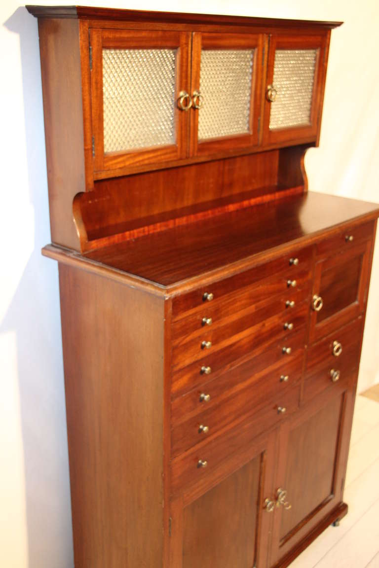 1900's Mahogany Dentist Cabinet In Excellent Condition In Saint-Ouen, FR