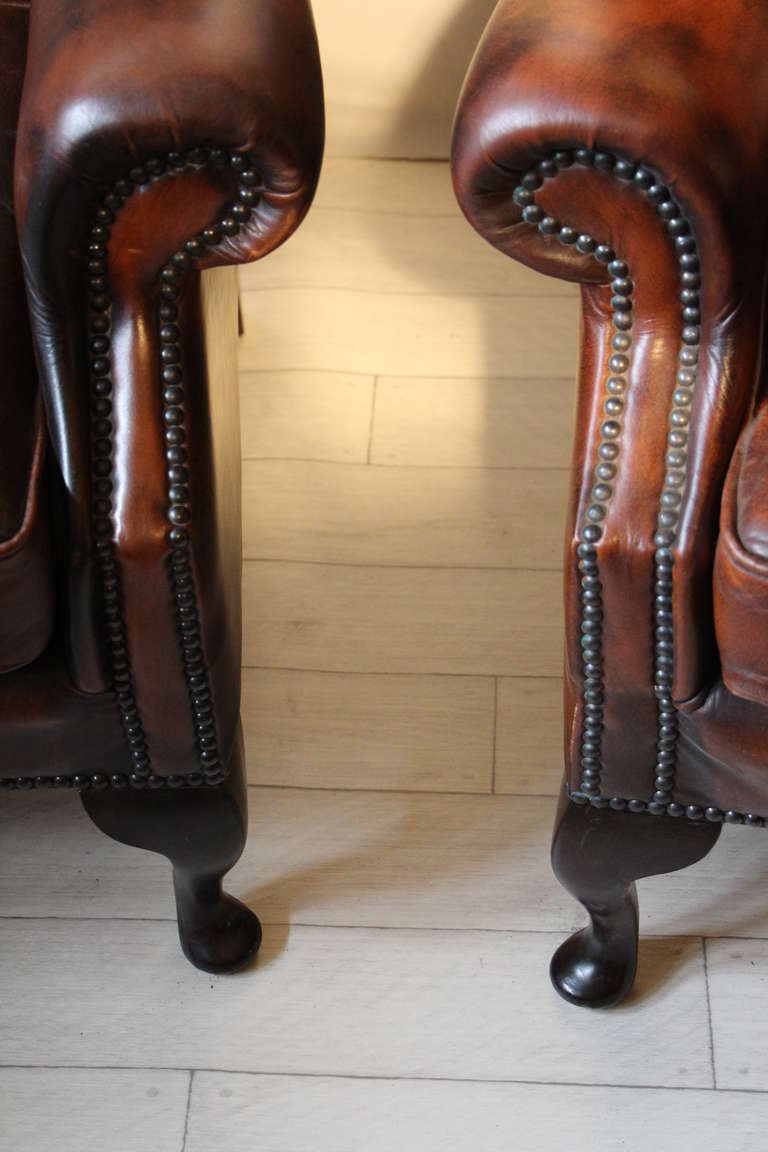 Pair of English Wing Chairs 1