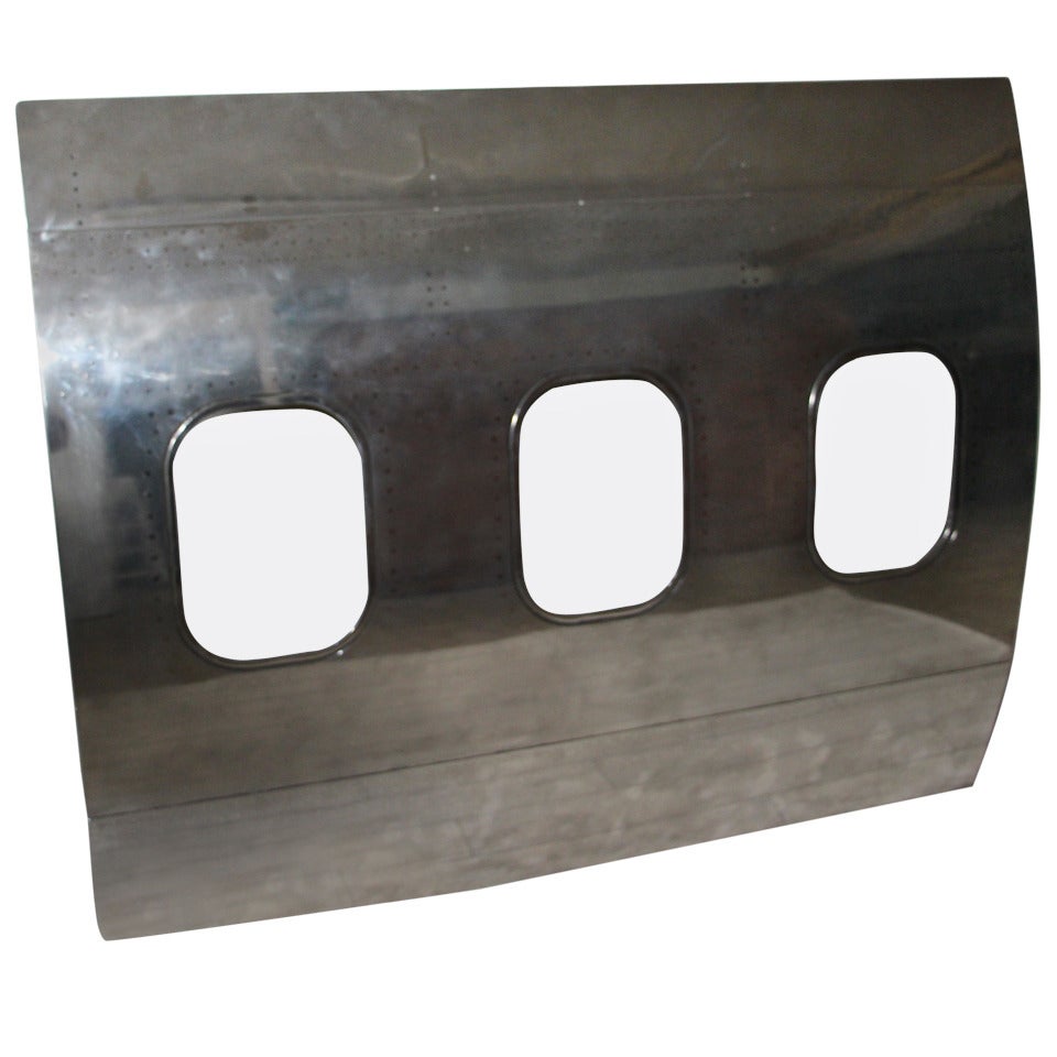 Polished Aluminium Airplane's Fuselage