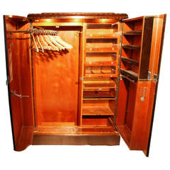 1930's Mahogany Compactom Steamer Trunk