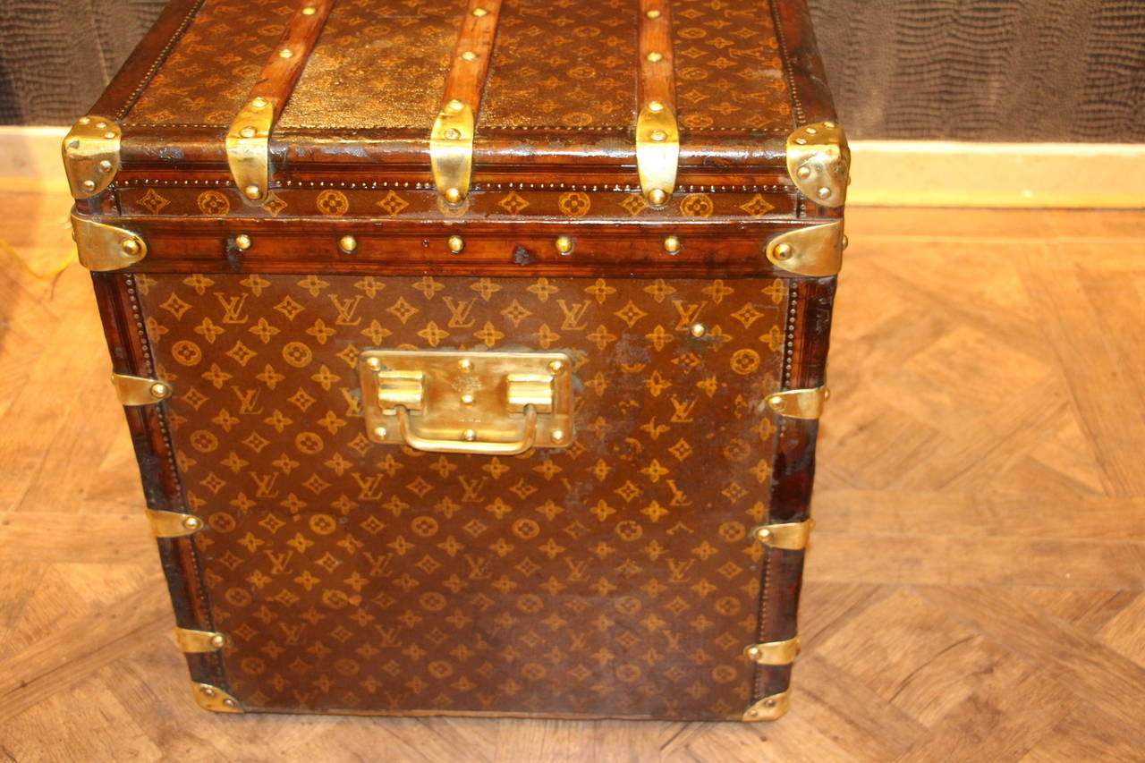 French Louis Vuitton Courrier Steamer Trunk, 1920s