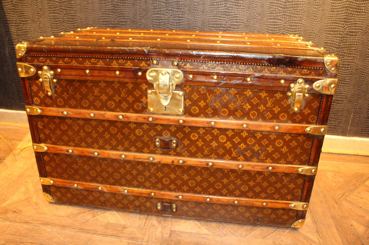 Early 20th Century Louis Vuitton Courrier Steamer Trunk, 1920s