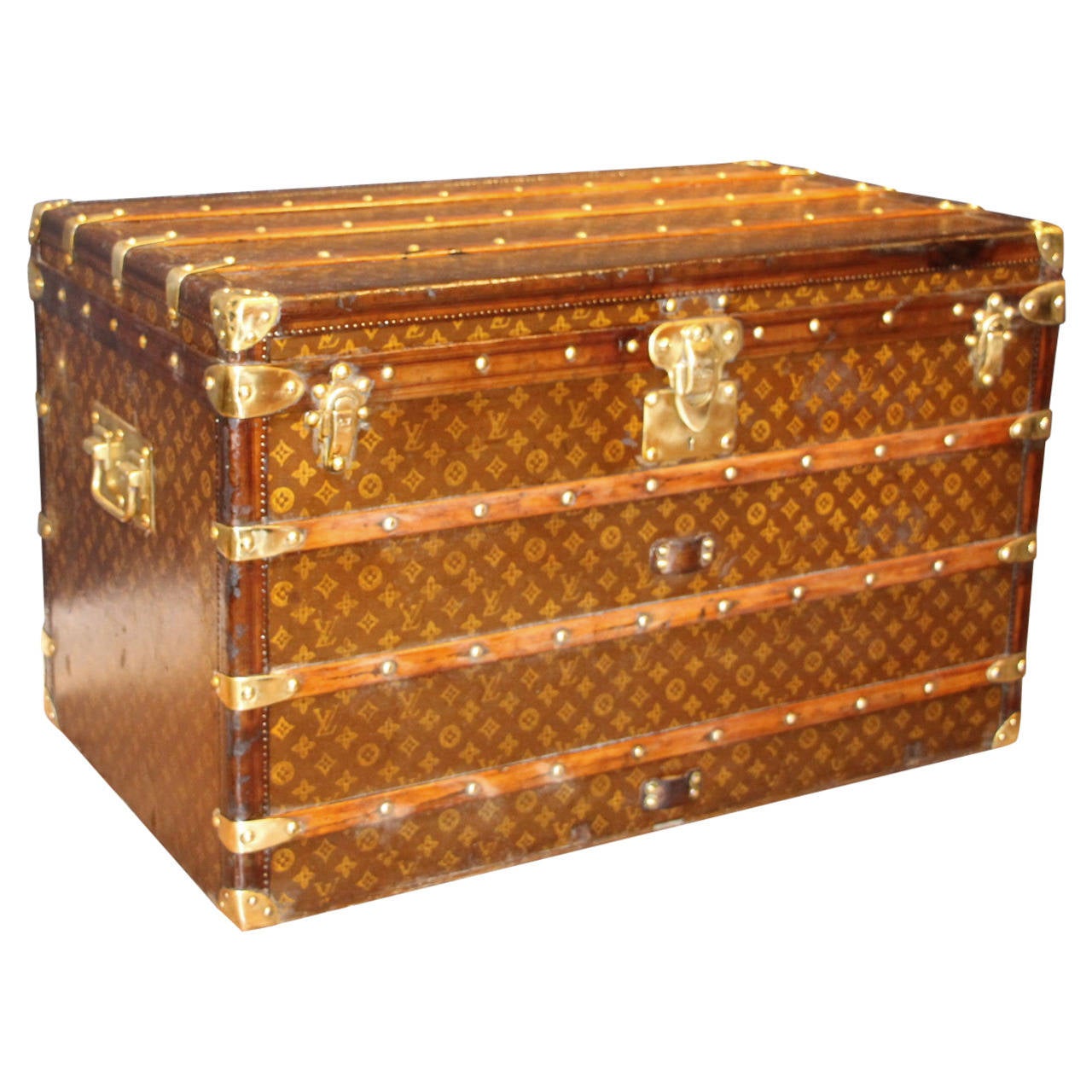 Louis Vuitton Courrier Steamer Trunk 1920s At 1stdibs