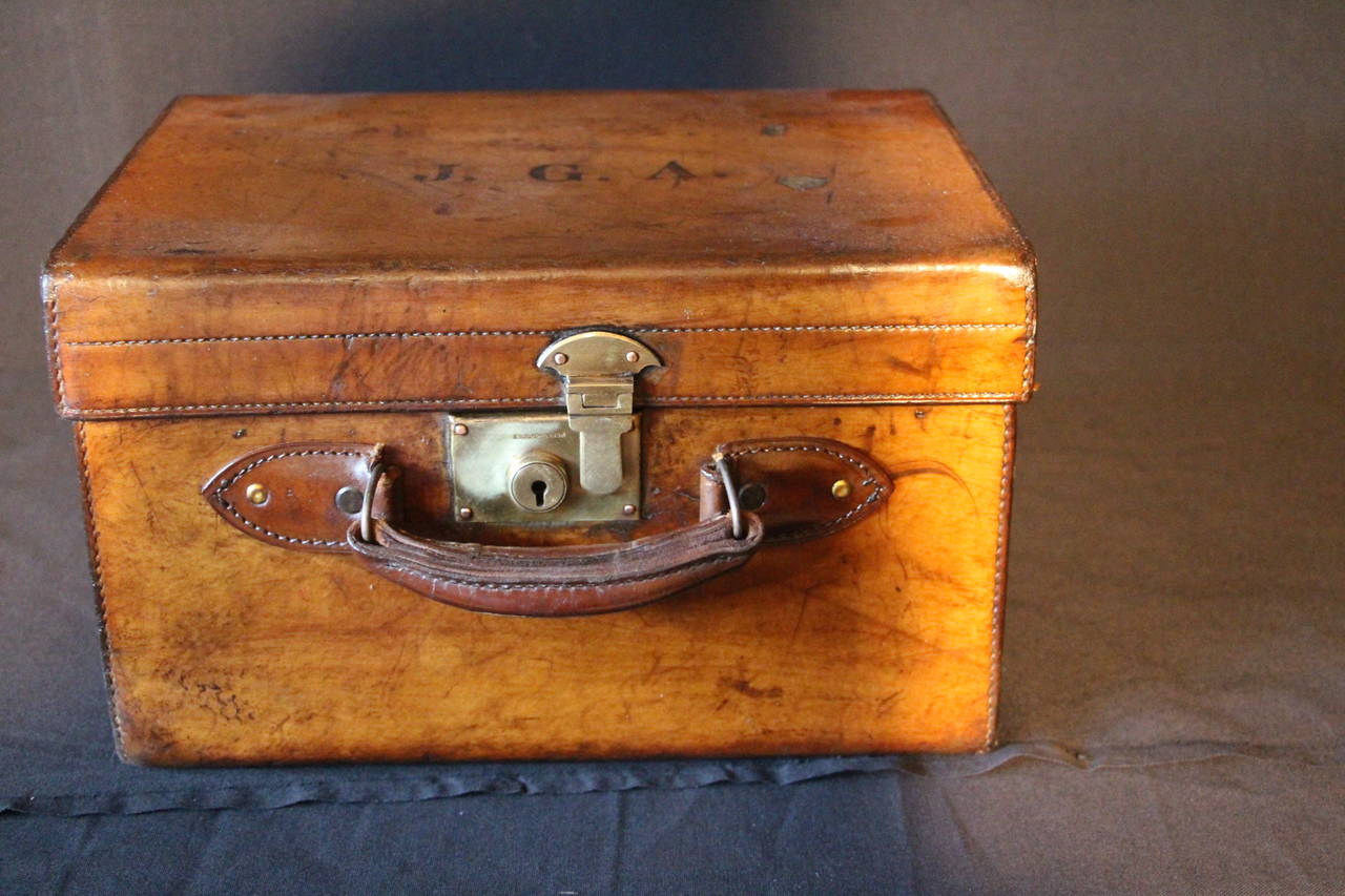 1930s Leather Hat Box 4