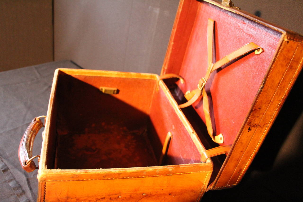 1930s Leather Hat Box 3