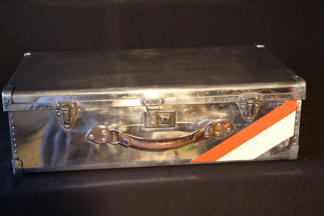 1940s Aluminum Suitcase 1