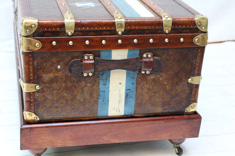 French 1920's Louis Vuitton Cabin Trunk, Malle Vuitton Cabine