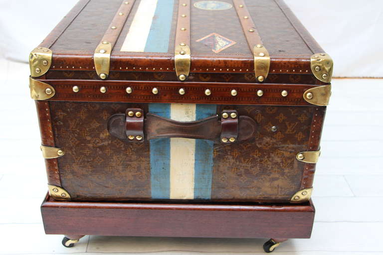 20th Century 1920's Louis Vuitton Cabin Trunk, Malle Vuitton Cabine