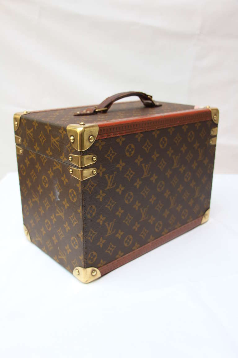 1950's Louis Vuitton Train Case at 1stDibs  louis vuitton train case  vintage, vintage train case, vintage louis vuitton train case