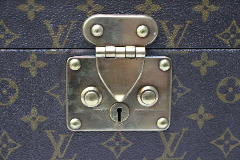 Wood 1950's Louis Vuitton train case