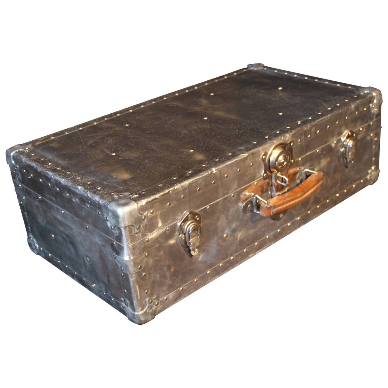 1940s Aluminum Steamer Trunk at 1stdibs