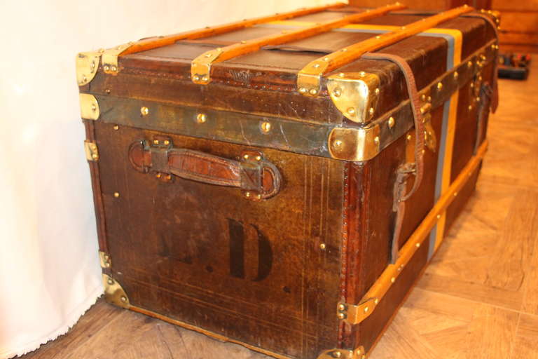 20th Century Leather Trunk, 1900s 