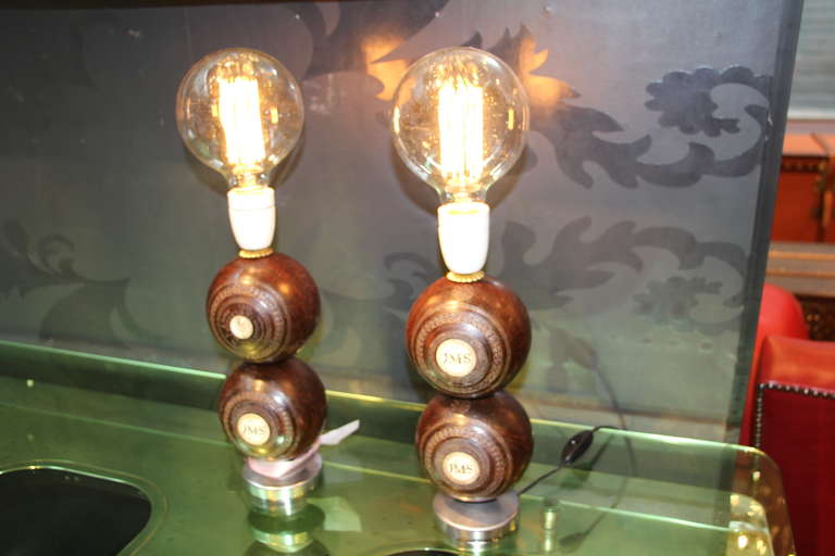 Mid-20th Century Pair of Lamps