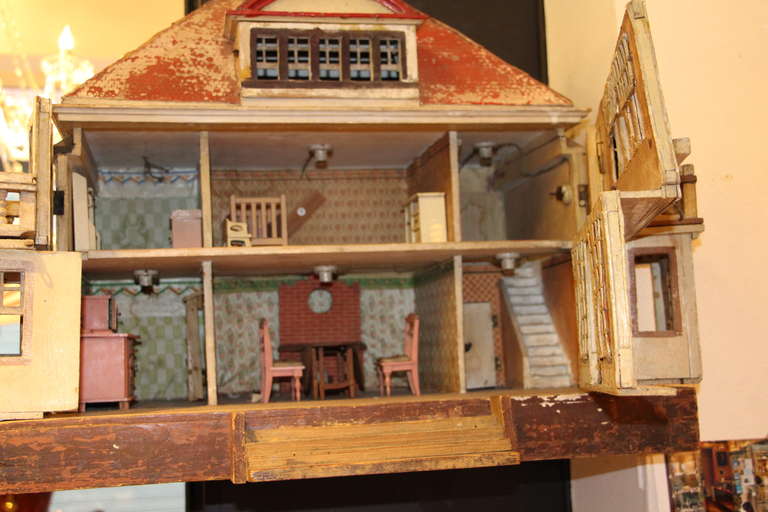 19th Century American Doll House In Good Condition In Saint-Ouen, FR