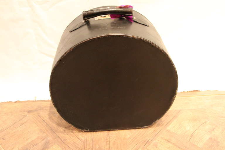 1930's Leather Hat Box 2