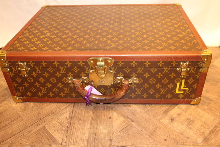 Wood Louis Vuitton 1930s Suitcase
