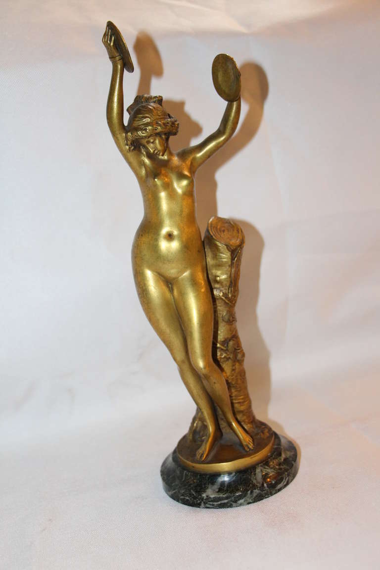 Art Nouveau Bronze Sculpture, signed Marin 3