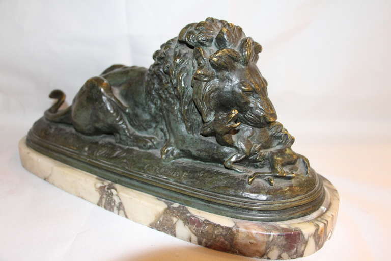 Antique Bronze Sculpture by Delabriere