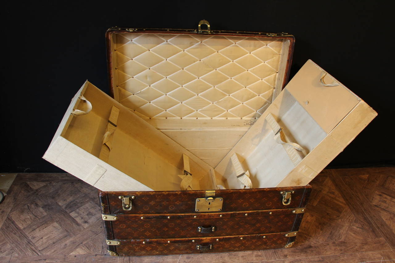 1890s Woven Canvas Louis Vuitton Courrier Trunk 2