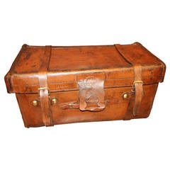 1920s John Pound Leather Trunk 10