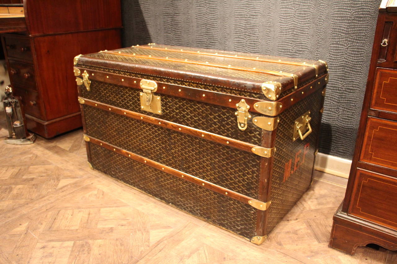 1910s Goyard Courrier Trunk
